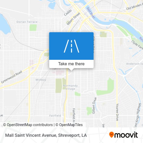 Mall Saint Vincent Avenue map