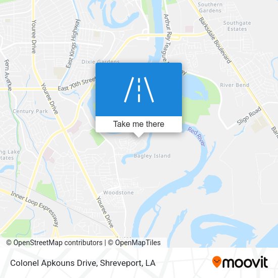 Colonel Apkouns Drive map