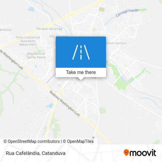 Rua Cafelândia map