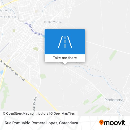 Mapa Rua Romualdo Romera Lopes