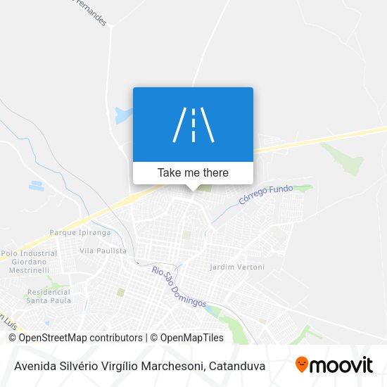 Avenida Silvério Virgílio Marchesoni map