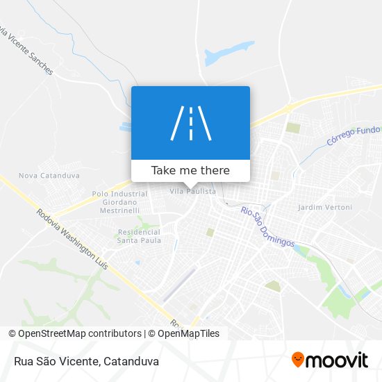 Mapa Rua São Vicente