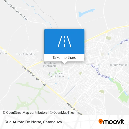 Rua Aurora Do Norte map