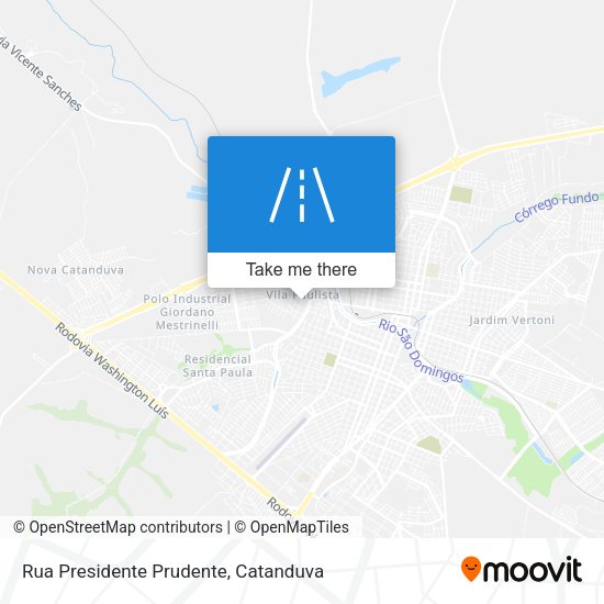 Rua Presidente Prudente map