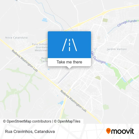 Rua Cravinhos map