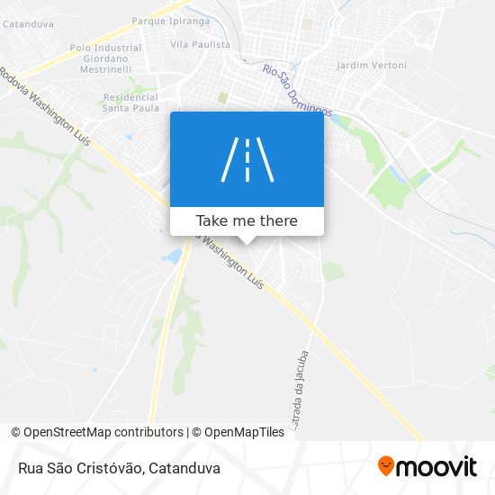 Mapa Rua São Cristóvão