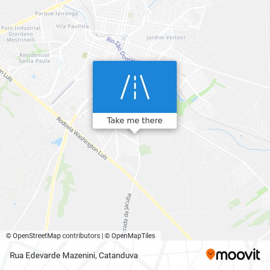 Mapa Rua Edevarde Mazenini