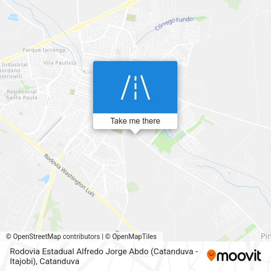 Rodovia Estadual Alfredo Jorge Abdo (Catanduva - Itajobi) map