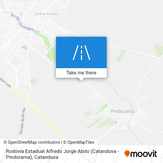 Rodovia Estadual Alfredo Jorge Abdo (Catanduva - Pindorama) map