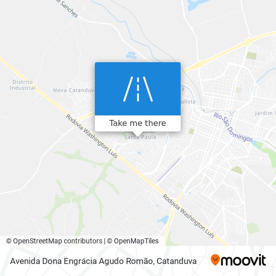 Mapa Avenida Dona Engrácia Agudo Romão