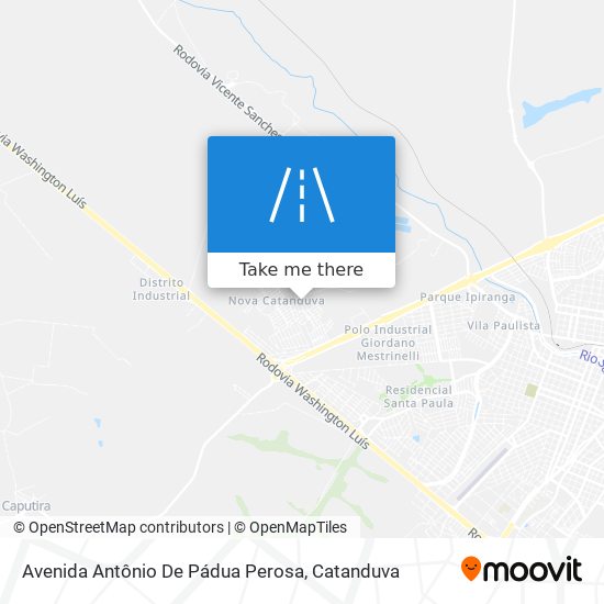 Mapa Avenida Antônio De Pádua Perosa