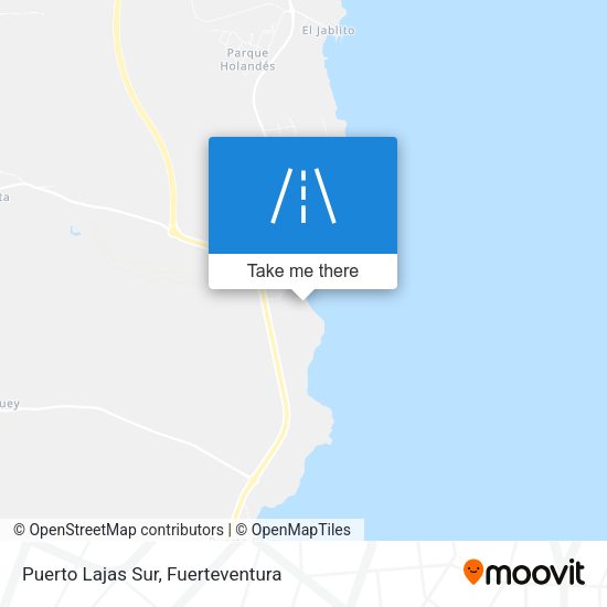 Puerto Lajas Sur map