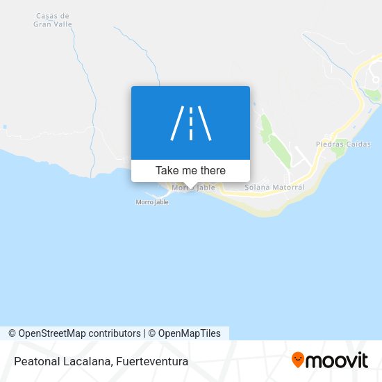 Peatonal Lacalana map