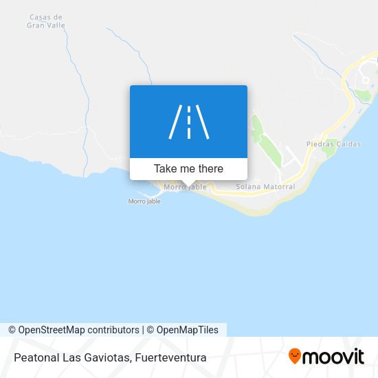 Peatonal Las Gaviotas map