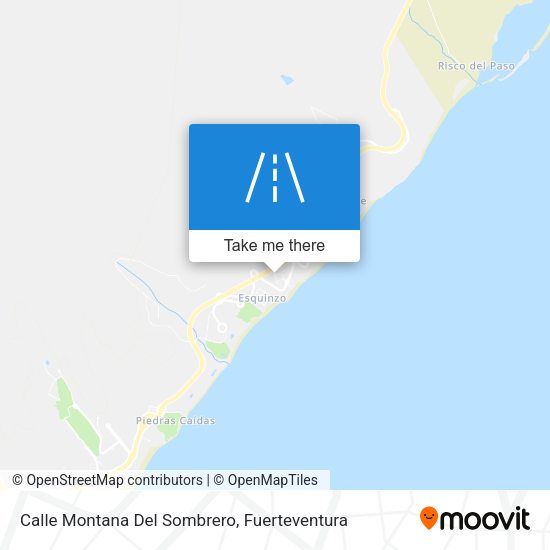 Calle Montana Del Sombrero map