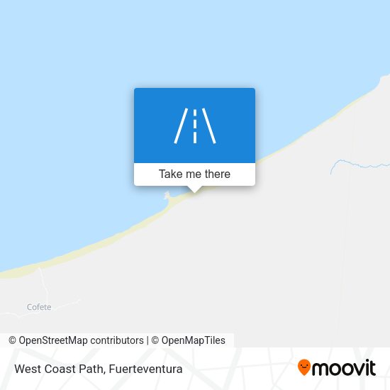 West Coast Path map