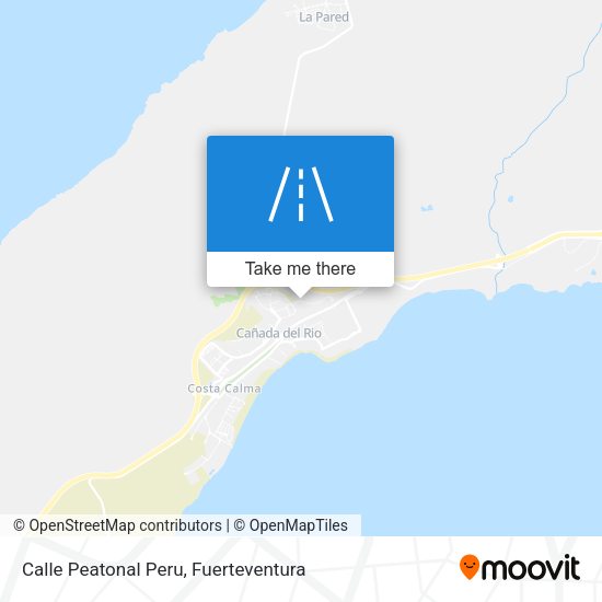Calle Peatonal Peru map