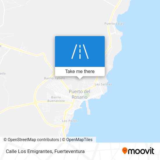 Calle Los Emigrantes map