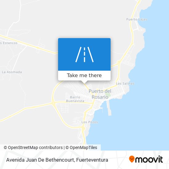 mapa Avenida Juan De Bethencourt