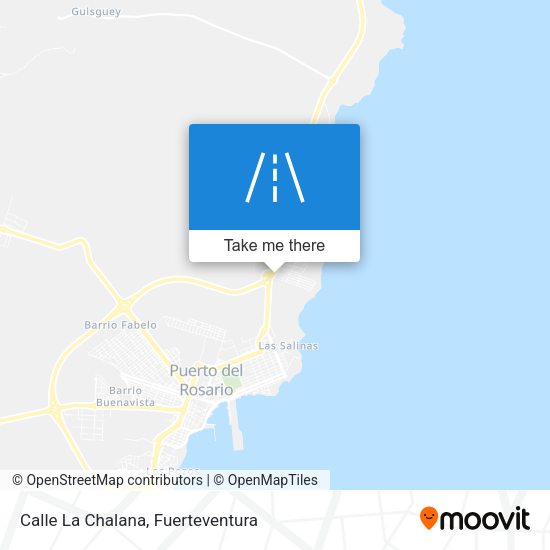 Calle La Chalana map