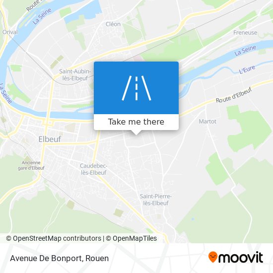 Mapa Avenue De Bonport