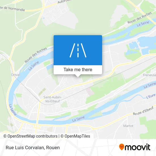 Rue Luis Corvalan map