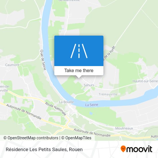 Résidence Les Petits Saules map