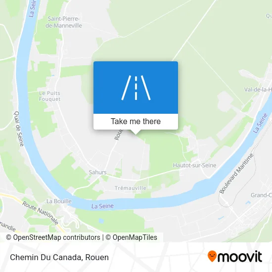 Chemin Du Canada map