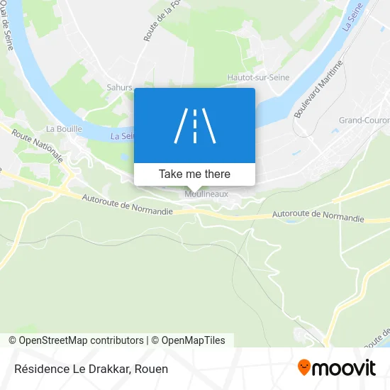 Résidence Le Drakkar map