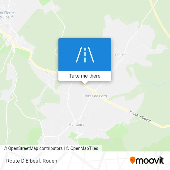 Route D'Elbeuf map