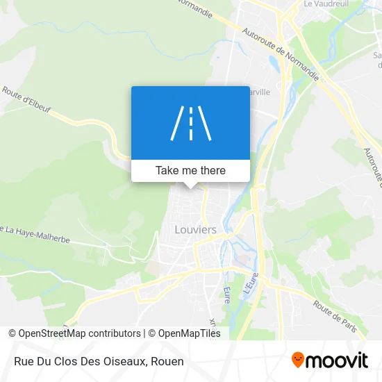 Rue Du Clos Des Oiseaux map
