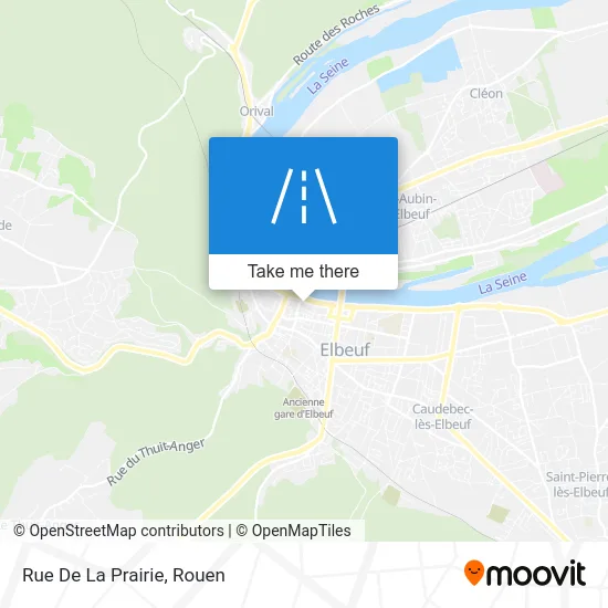 Rue De La Prairie map