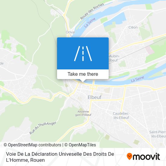 Voie De La Déclaration Univeselle Des Droits De L'Homme map