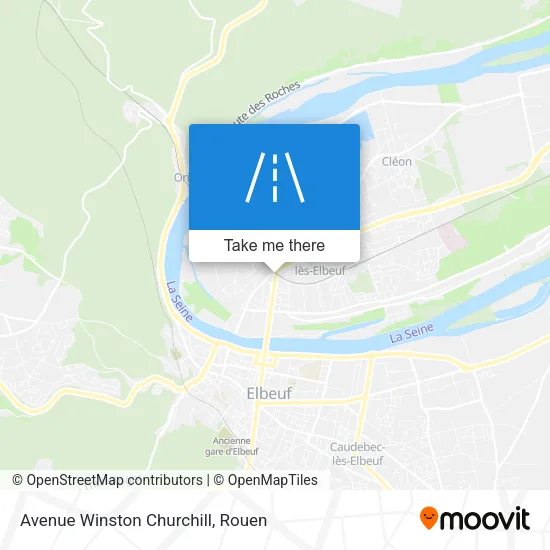 Avenue Winston Churchill map