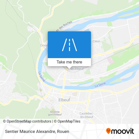 Sentier Maurice Alexandre map