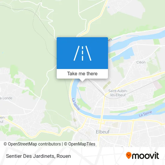 Sentier Des Jardinets map