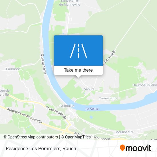 Résidence Les Pommiers map