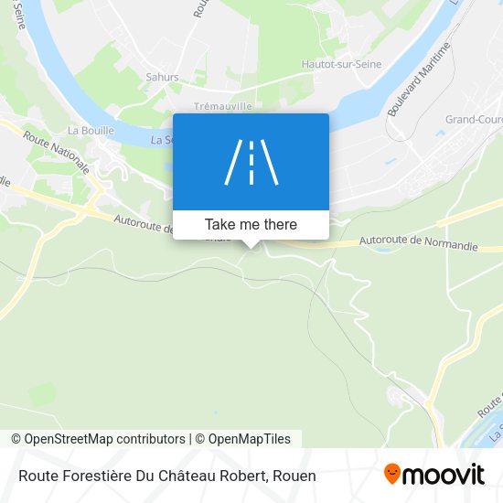 Route Forestière Du Château Robert map