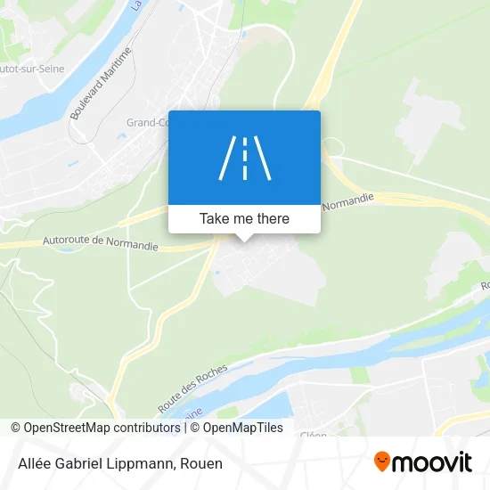 Allée Gabriel Lippmann map