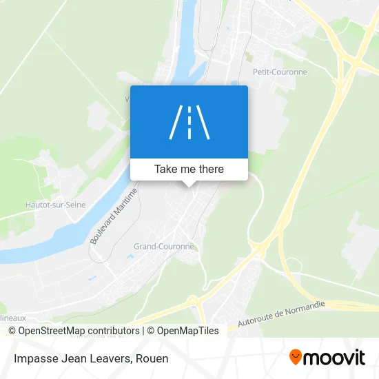 Impasse Jean Leavers map