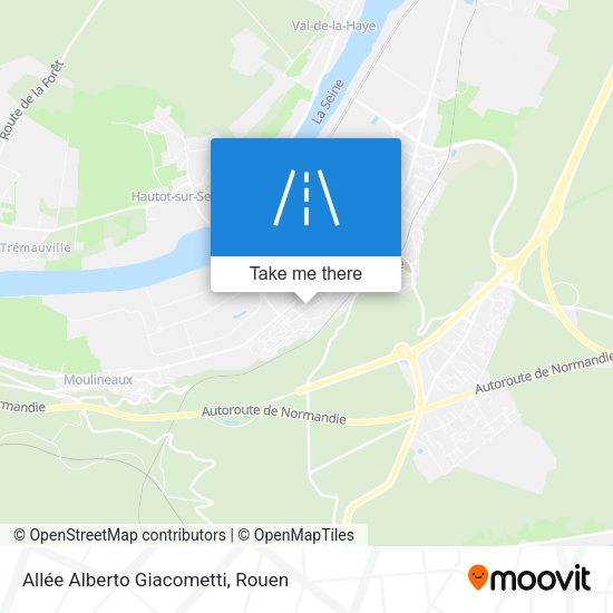 Allée Alberto Giacometti map