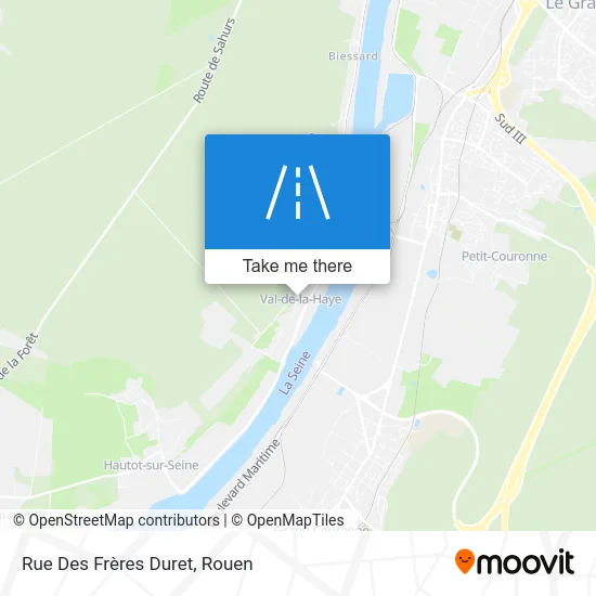 Rue Des Frères Duret map