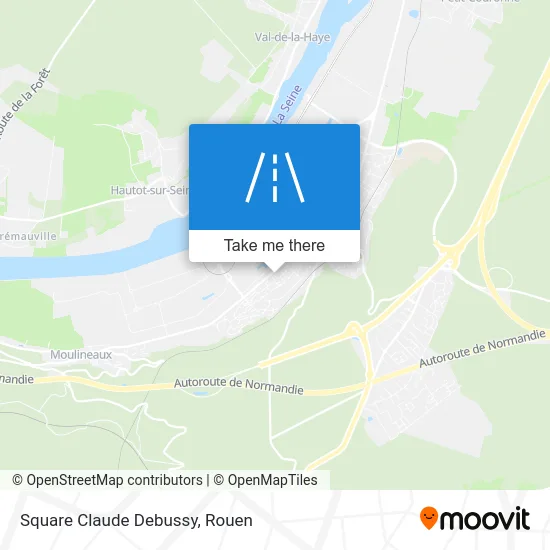 Square Claude Debussy map