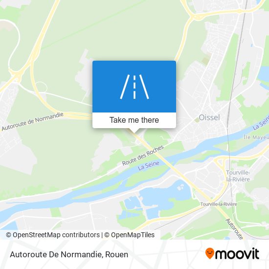 Autoroute De Normandie map