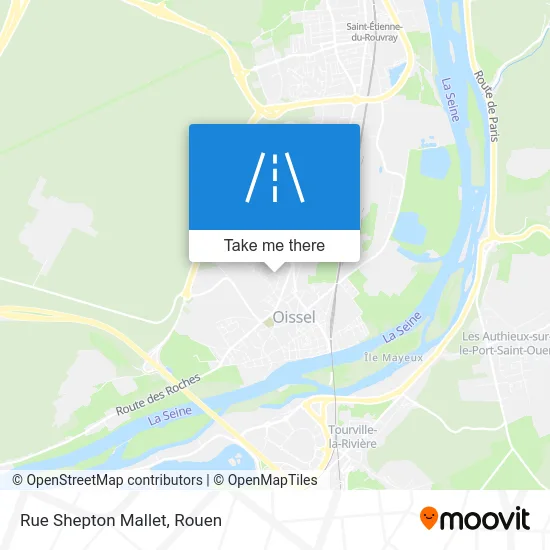 Rue Shepton Mallet map