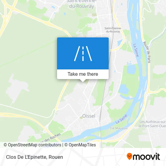 Clos De L'Epinette map