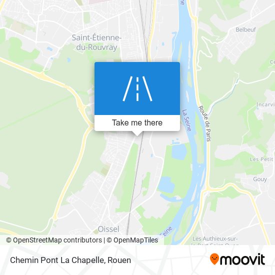 Mapa Chemin Pont La Chapelle