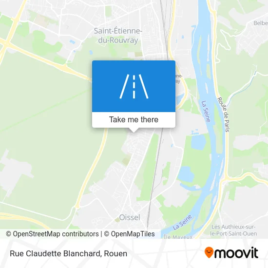 Rue Claudette Blanchard map