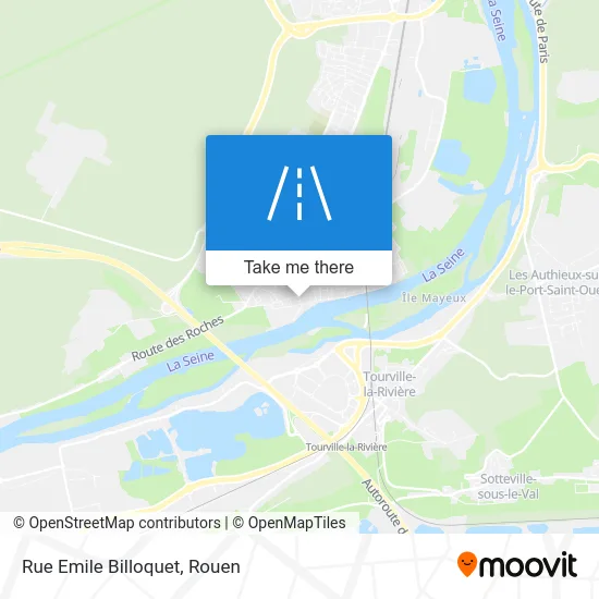 Rue Emile Billoquet map