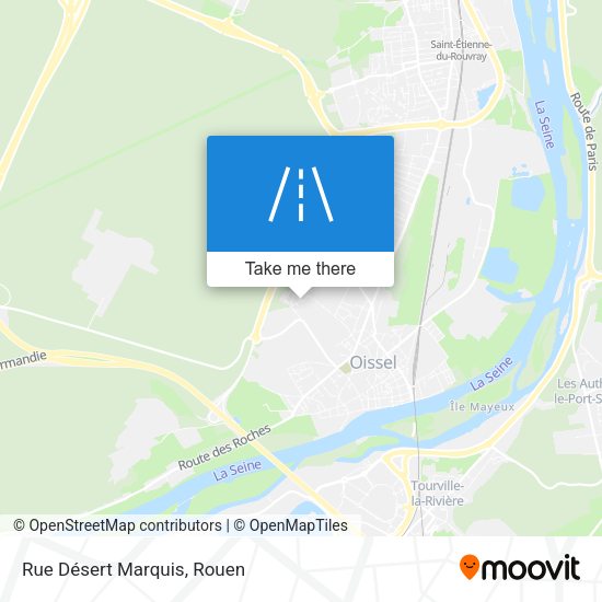 Rue Désert Marquis map